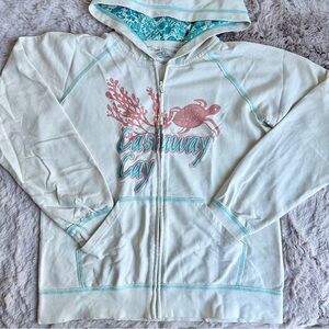 Authentic Disney Cruises Castaway Cay Private Island Zip Up Hoodie - Ariel